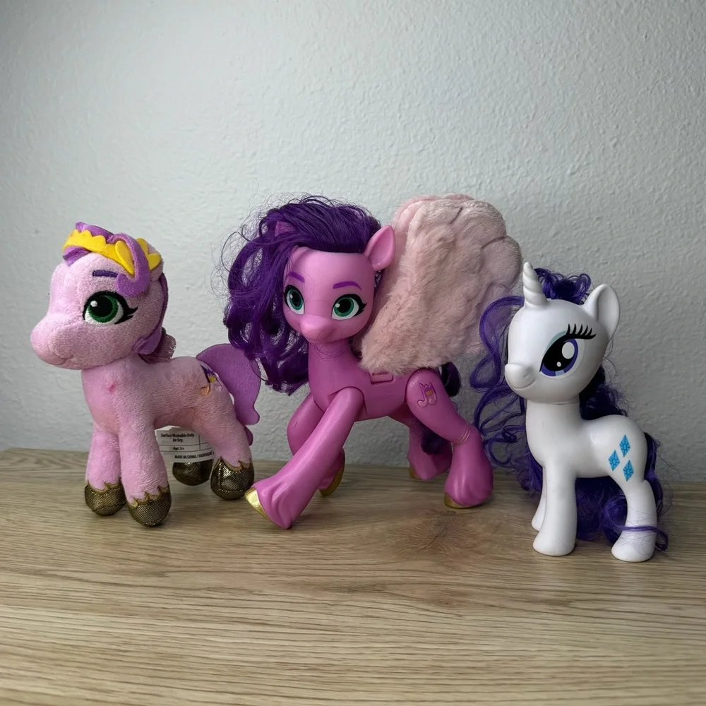 My Little‎ Pony MLP Lot of 3 Toys Princess Petals Singing Star - Rarity - Pipp